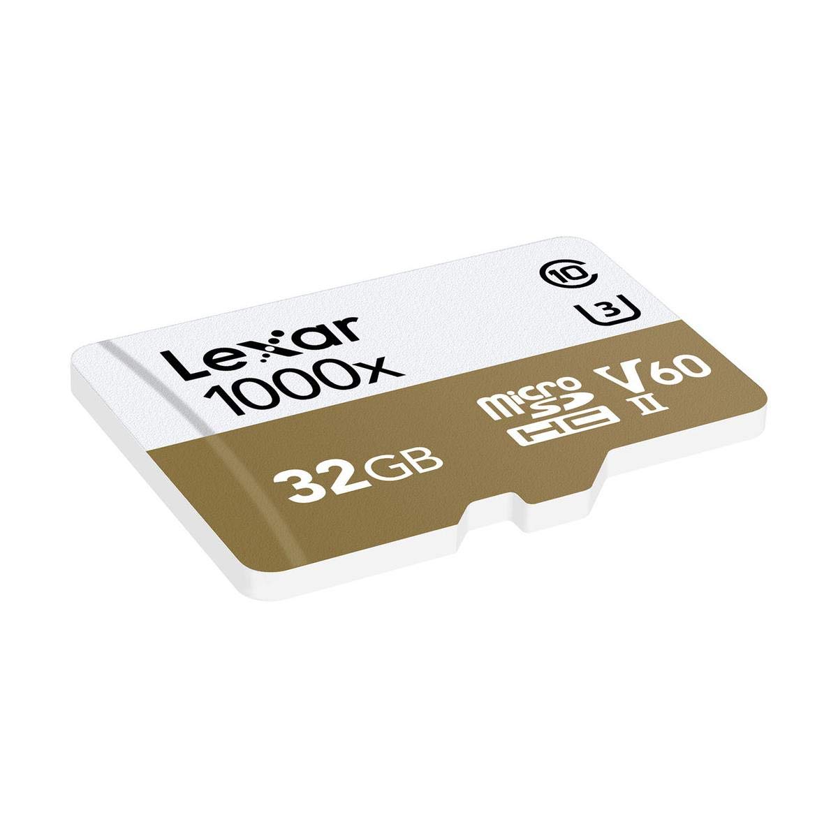 Lexar Professional 1000x 32GB microSDHC UHS-II C10 U3 V60 150MB/s Read Memory Card with Reader