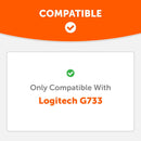Wicked Cushions Logitech G733 Earpads - WC FreeZe Cooling Gel