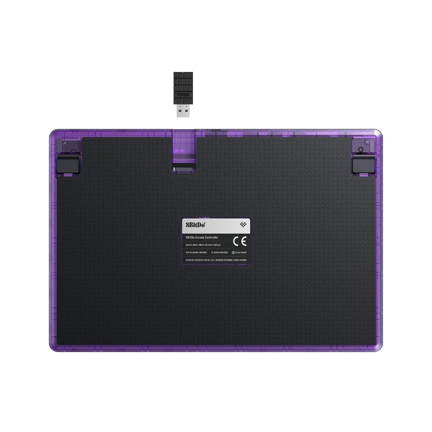 8Bitdo Arcade Controller for Nintendo Switch / Windows (Transparent Purple) (80FG)