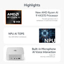 Beelink SER9 AMD Ryzen AI 9 HX 370 Processor Windows 11 Pro Mini PC