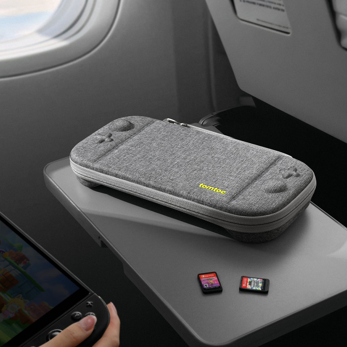 Tomtoc FancyCase G05 Slim Case for Nintendo Switch 2 (Black, Gray)