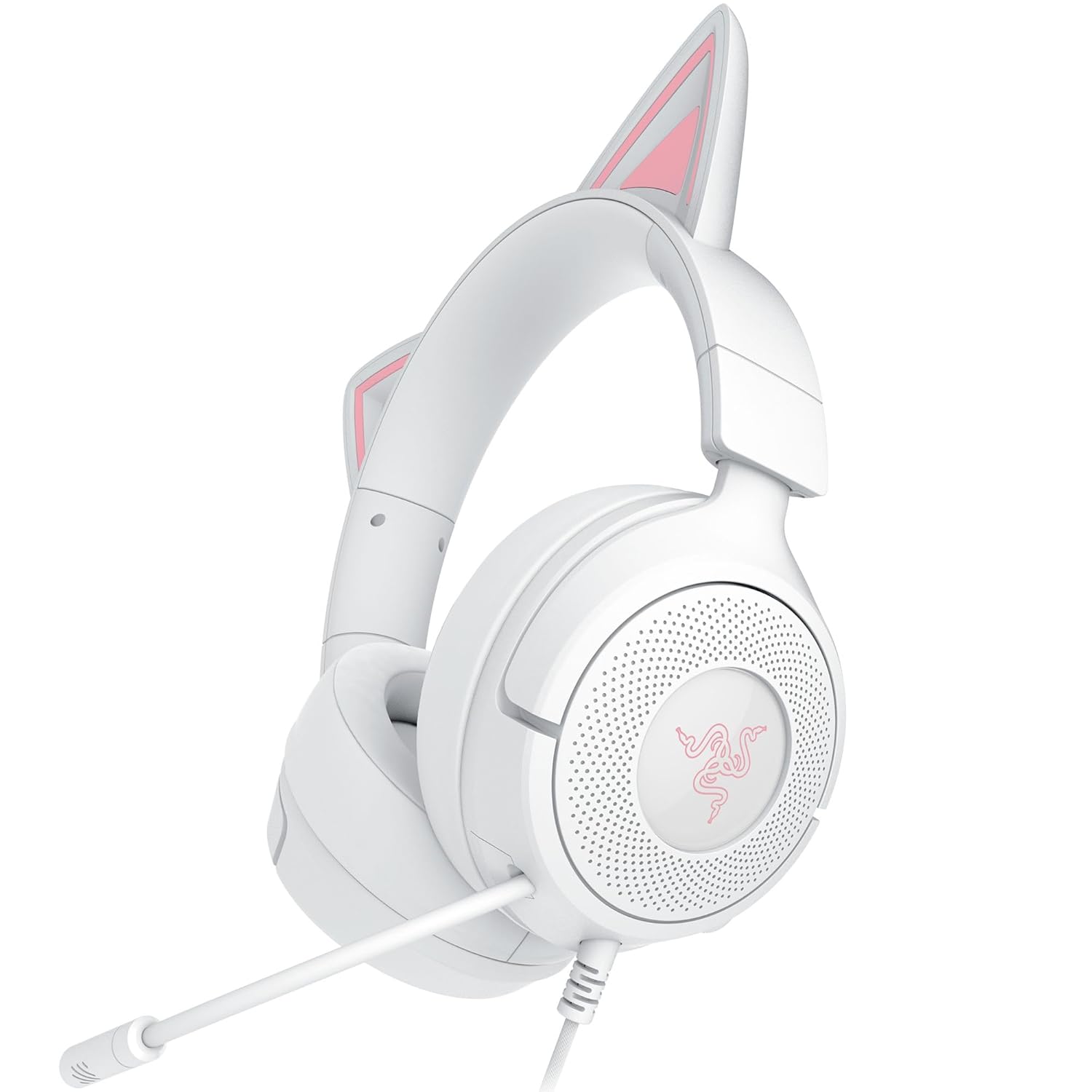 Razer Kraken Kitty V3 X Wired Kitty Headset for Gaming (Black, Quartz, White)