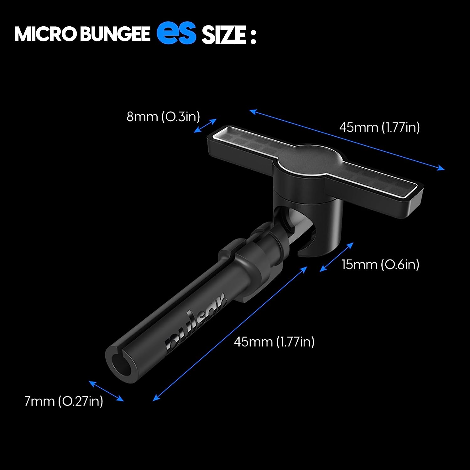 Pulsar Microbungee ES Ultra Small Mouse Cord Bungee (Includes Microbungee + Extra Adhesive) (PMB03)