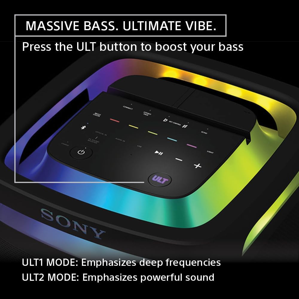 Sony ULT Power Sound Tower 9 Party Speaker + Wireless Handheld Microphone