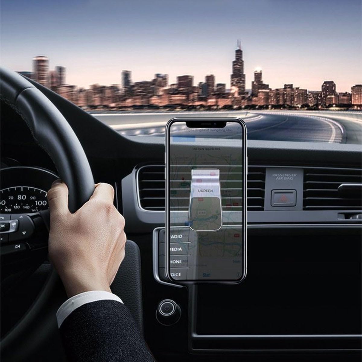 Ugreen Air Vent Waterfall-Shaped Magnetic Car Phone Holder (LP290/80712B)