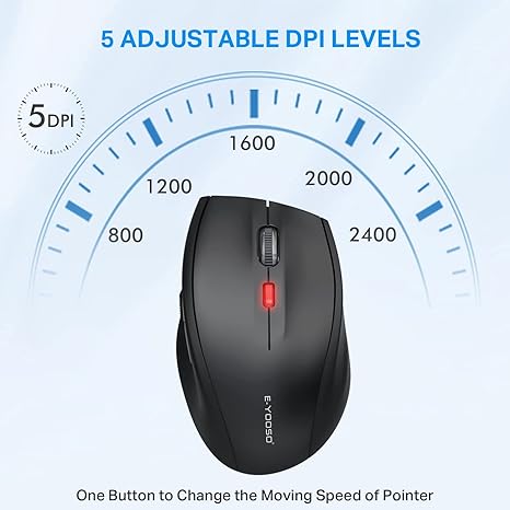 E-Yooso E-1191 Wireless Mouse (Black)