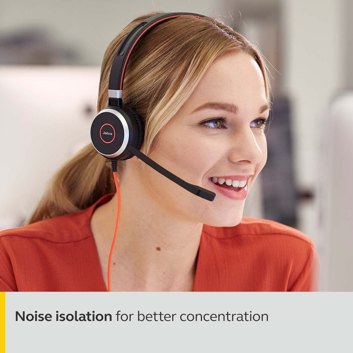 Jabra Evolve 40 Stereo UC Wired Professional Headset (Black)