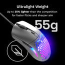 Glorious Model O Eternal Ultralight RGB Wired Gaming Mouse (Black, White)