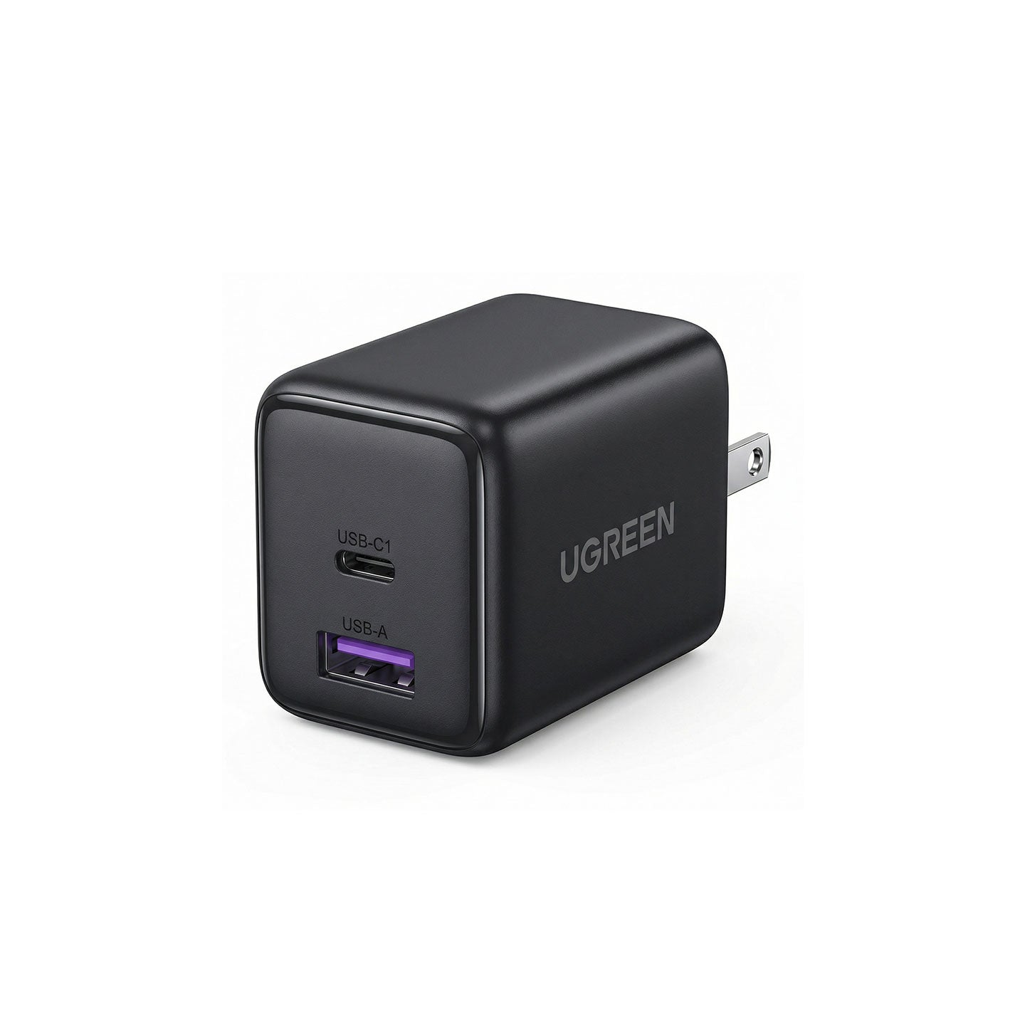 Ugreen Nexode 2-Port USB-A + USB-C 30W GaN Fast Charger (Space Gray)