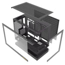 DarkFlash Floatron F1 Art Ultra TG Panel M-ATX PC Case (Black)