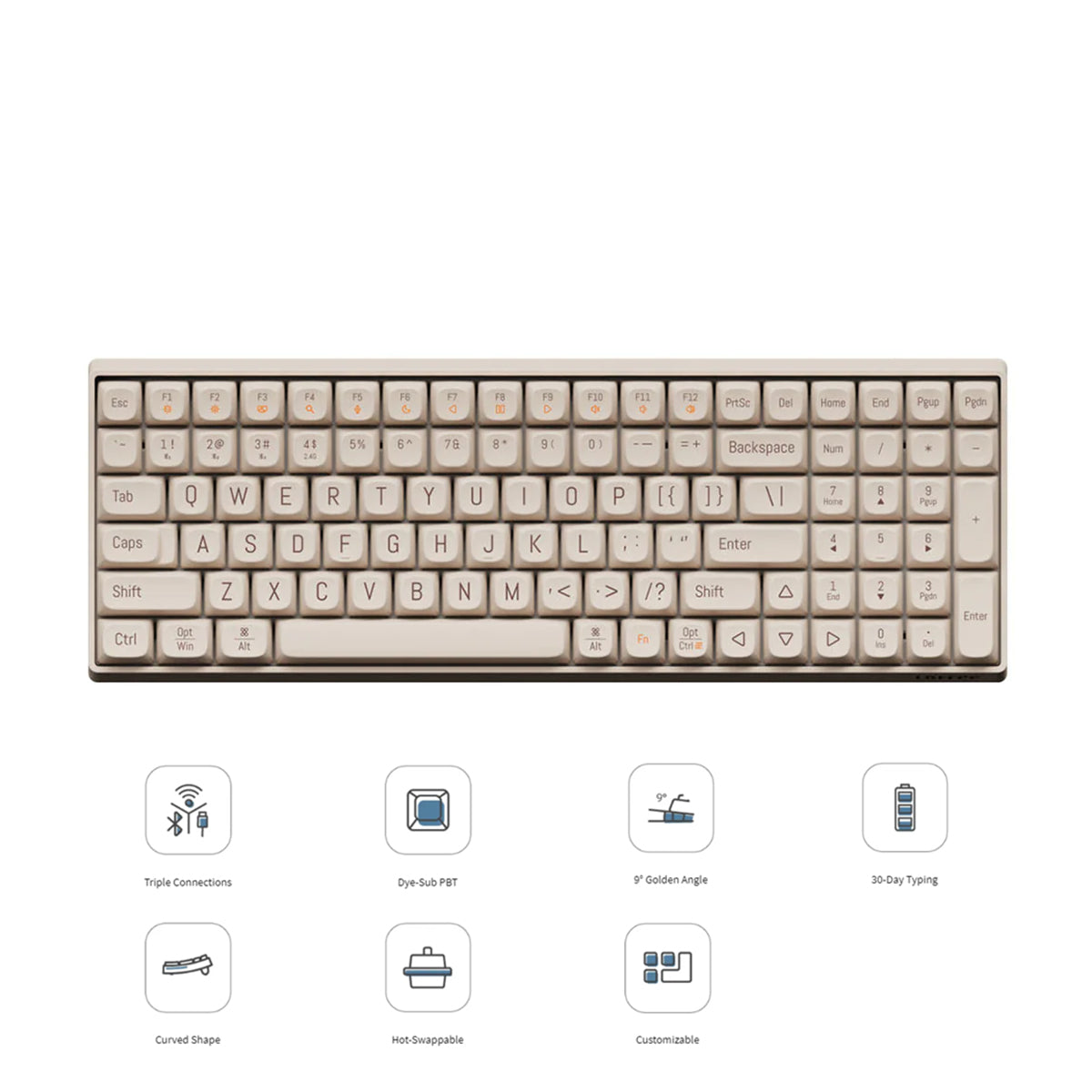 lofree Touch トウフ US編成 68手がかり Lofree Touch 100 Keys Triple