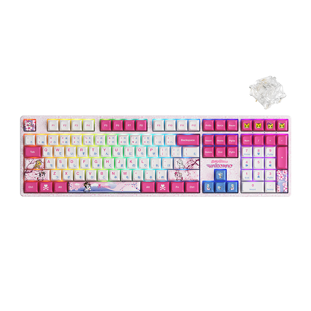 Akko Toki Doki 5108S RGB Hot-Swappable Wired Mechanical Keyboard (Akko CS Crystal)