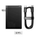 Baseus GaN5 Pro Digital Fast Charger 2C+U 160W CN (Black) with USB-C Cable (CCGP080001)