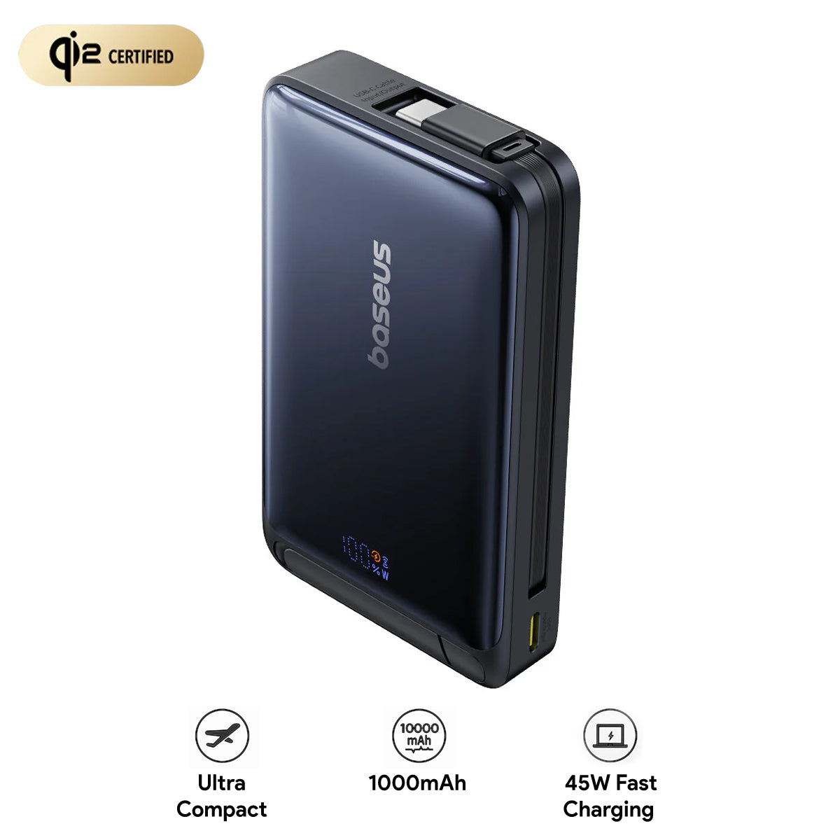 Baseus Nomos Qi2 Magnetic Power Bank 10000mAh
