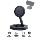 Baseus EnerFill FF11 Foldable Wireless Charger 15W includes USB-C to USB-C Data Cable 1M (Cosmic Black) (E0205200)