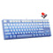 E-Yooso Z-87 Ice Blue Single Light 87 Keys Wired Mechanical Keyboard Blue/White (Gradient Blue)(Red Switch)
