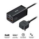 Baseus GaN3 Pro Desktop Fast Charger 2C+2U 100W US (Black) (CCGP000201)