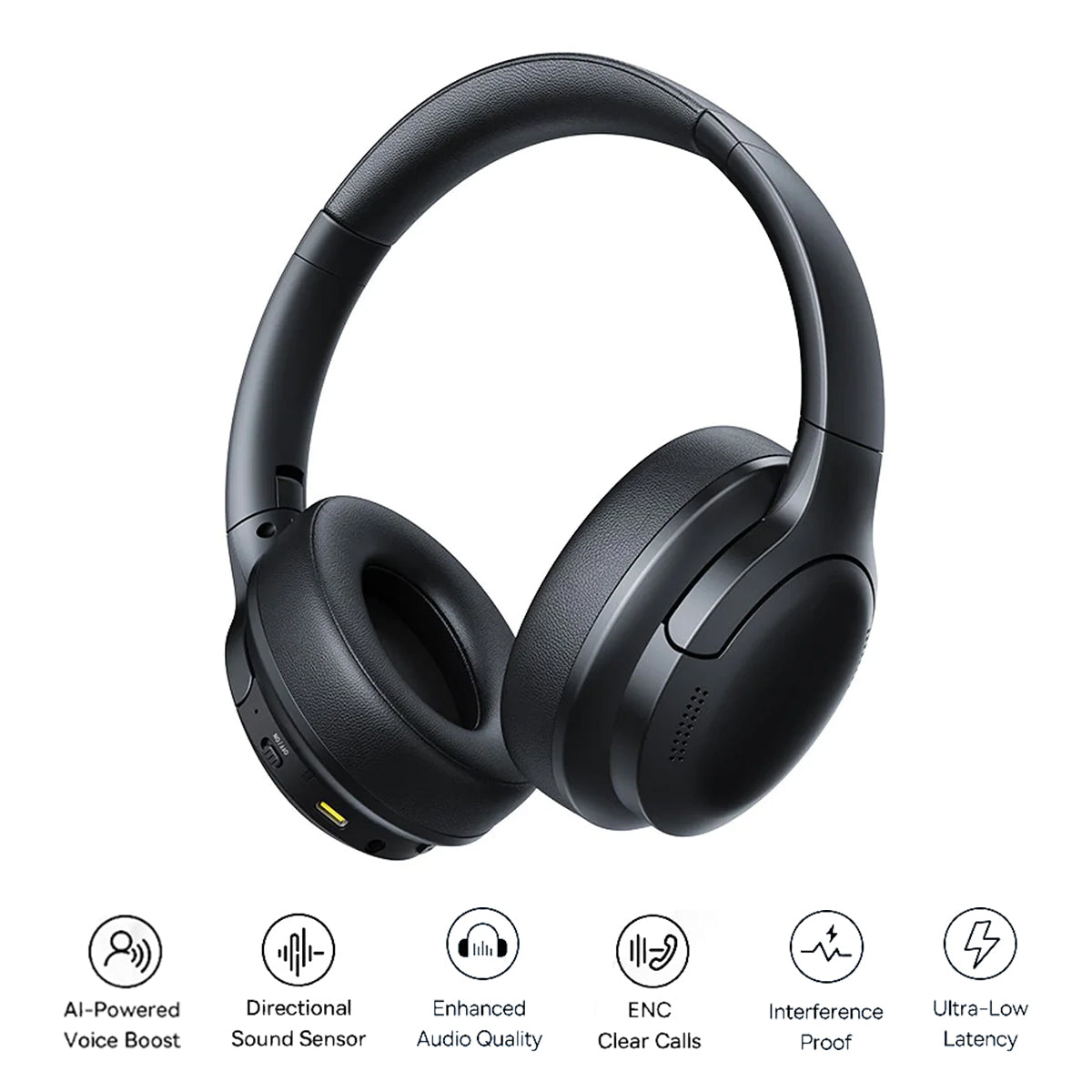 Baseus Bass BH1 Lite Wireless Headphone (Cosmic Black) (A0203C00)