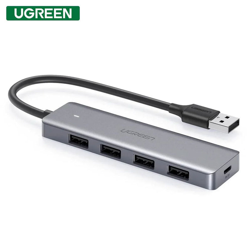 UGREEN 4-PORT USB 3.0 HUB + POWERED BY MICRO USB METAL PLATED SHELL ULTRA SLIM (CM219/50985) - DataBlitz