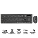 Promate ProCombo-13 Sleek Profile Full-Size Wireless Keyboard & Mouse (Black)