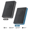 Promate Blade-10 Ultra-Compact Aluminum Crafted MagSafe Compatible Wireless Charging PowerBank (Black, Blue)