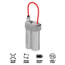 Sharge Pouch Mini Power Bank 10000mAh 30W with Built-in USB-C Cable (Grey) (P2)