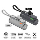 Sharge Flow Mini 2 5000mAH 22.5W Power Bank with Built-in USB-C Cable & USB-C to USB-C + USB-C to Lightning Connector | DataBlitz