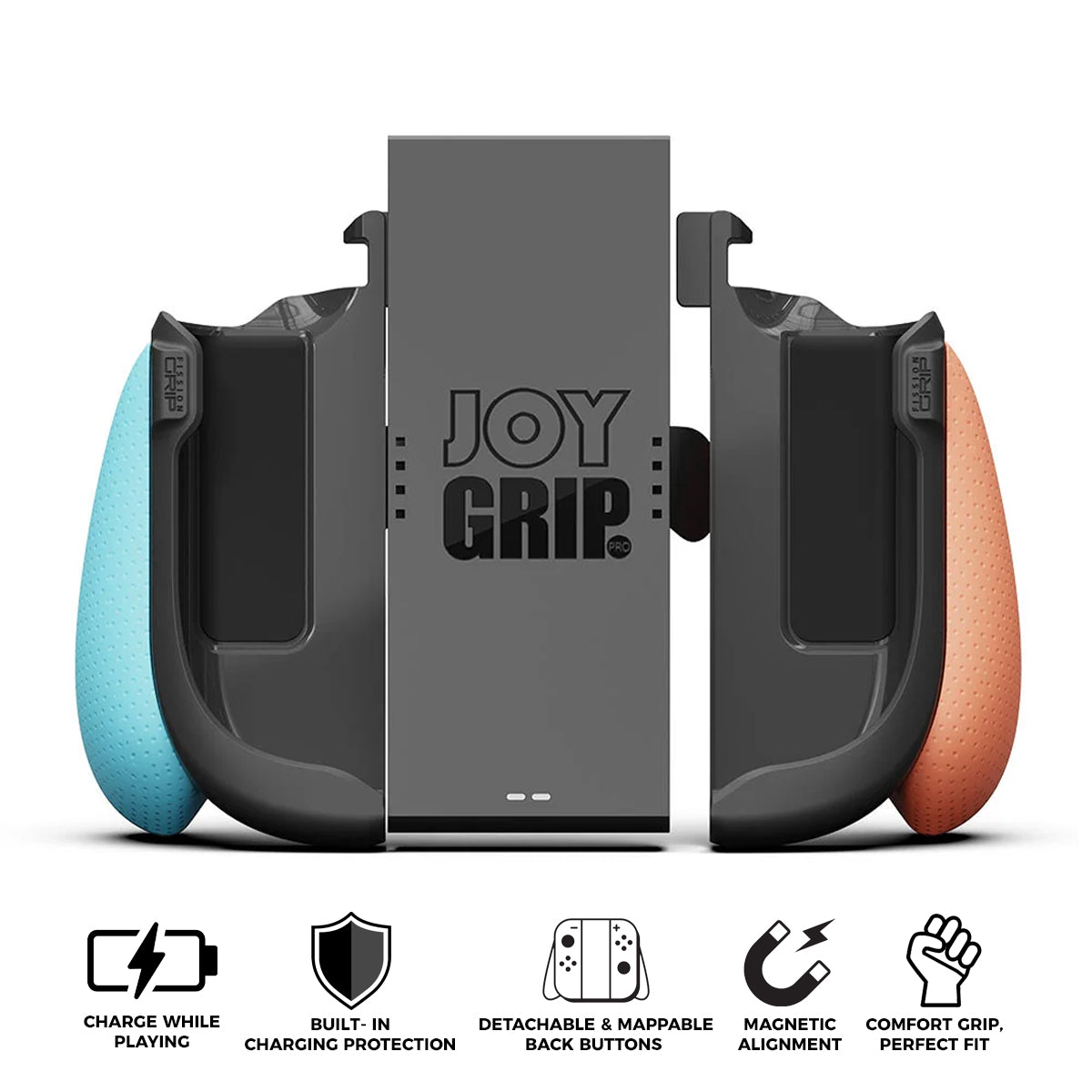 Skull & Co. Joy Grip Pro for Nintendo Switch 2 (Neon Blue/Red) (NS2JGP-BR)