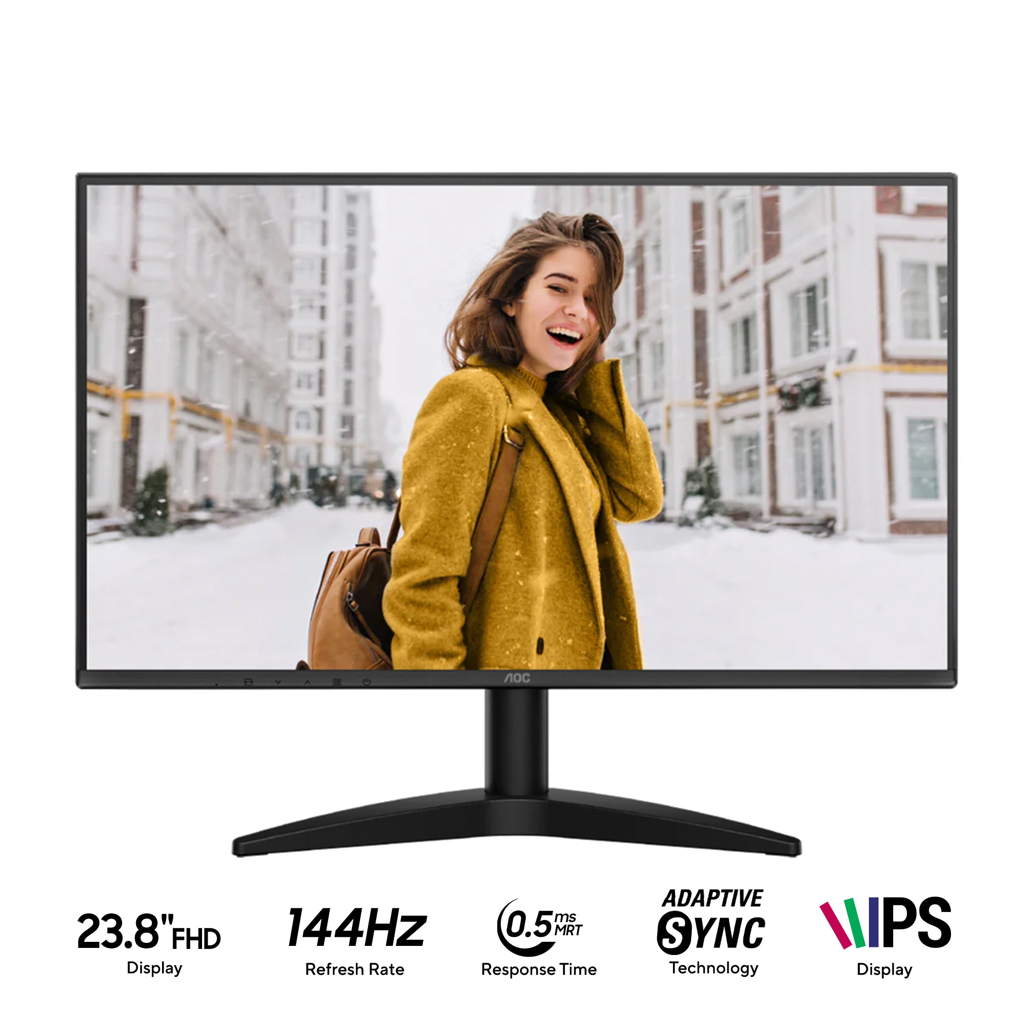 AOC 24B36XE/71 23.8" FHD (1920x1080) 144Hz 4ms GTG / 0.5ms MPRT IPS Monitor with Tilt Adjustment
