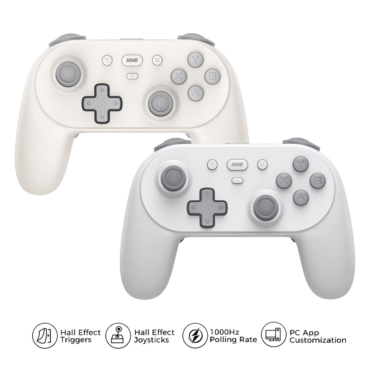 IINE Anthena Wireless Controller PC Version for Nintendo Switch / Phone / PC (Grey, White)