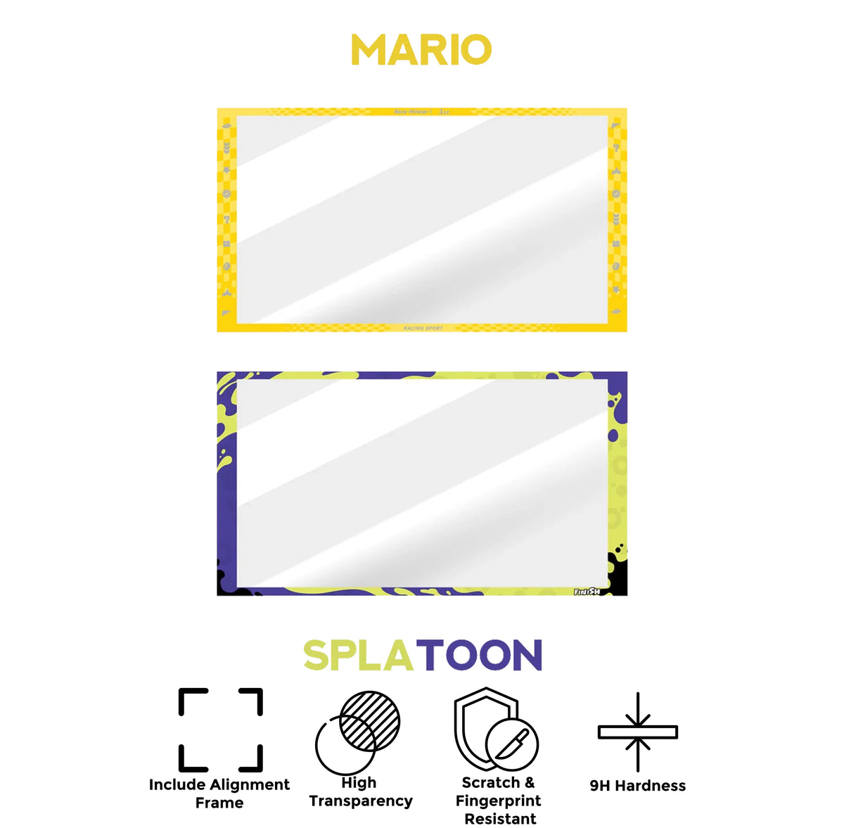 IINE Tempered Glass for Nintendo Switch 2 (Mario, Splatoon) (L1174, L1173)