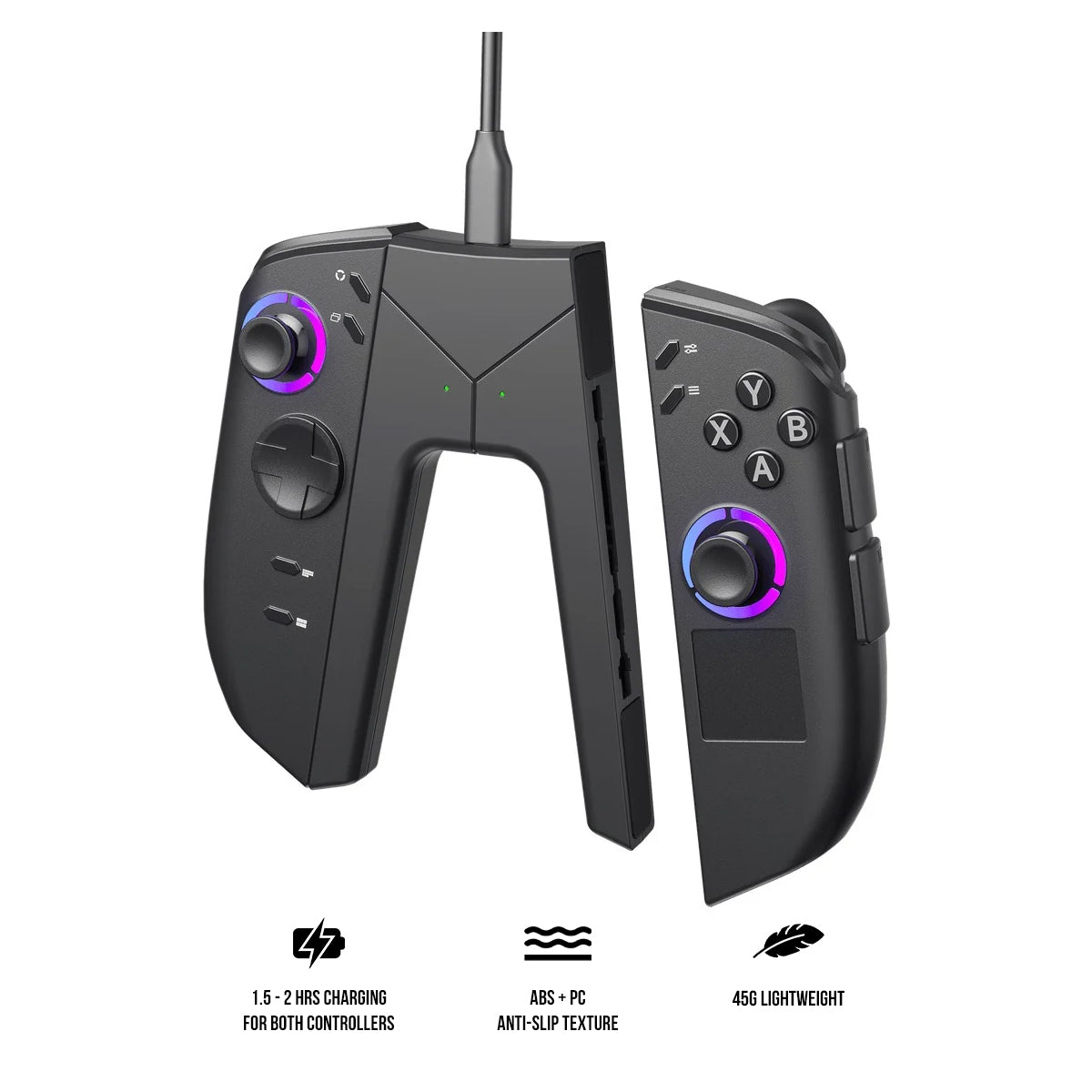JSAUX JoyVerse Charging Grip for Lenovo Legion Go 2 (Black) (GP0512)