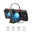 JSAUX 7-in-1 RGB Cooling Docking Station for Steam Deck/ Steam Deck OLED/ ROG Ally/ ROG Ally X/ Legion Go (Black) (HB0705)