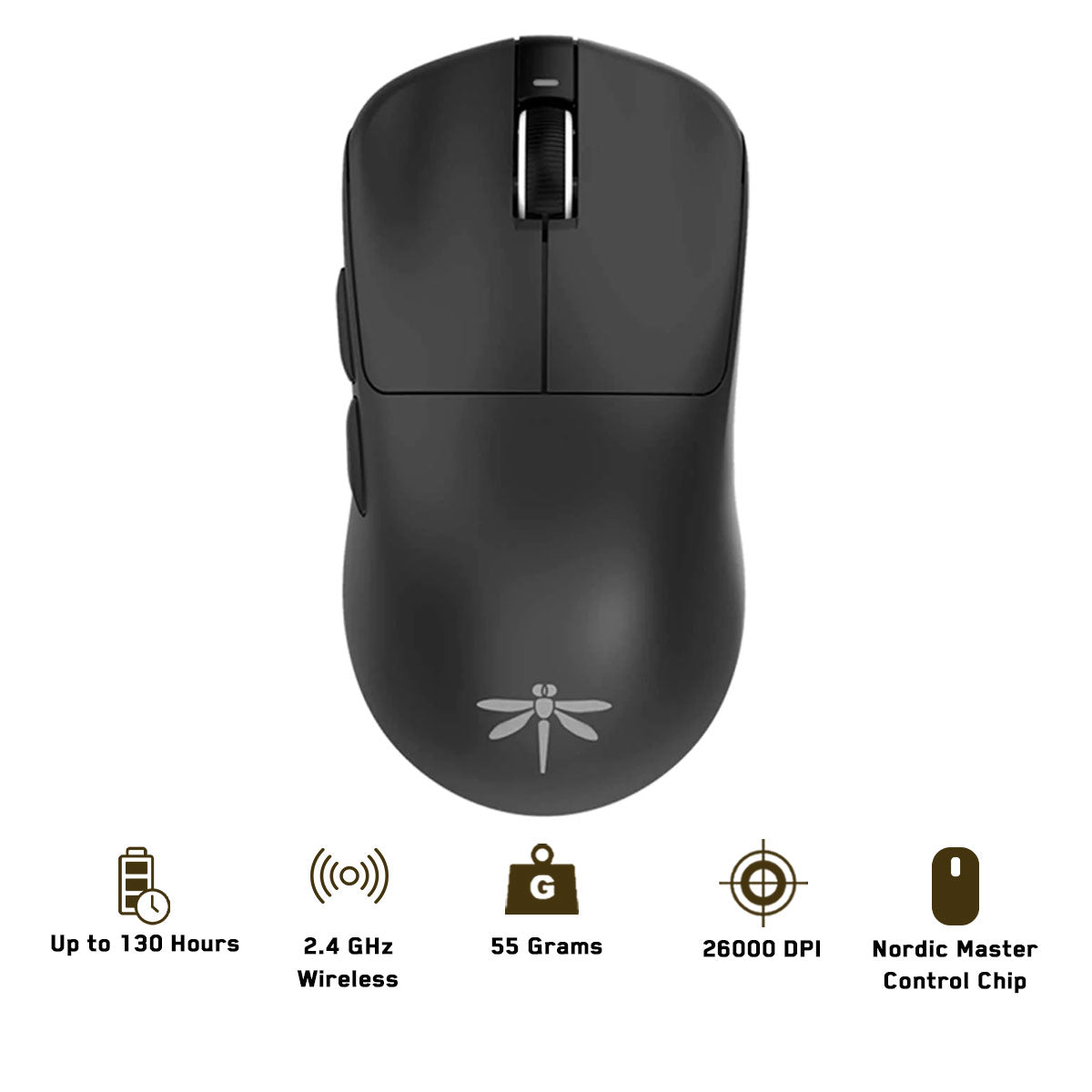 VGN Dragonfly F1 Pro Max Wireless Gaming Mouse (Black)