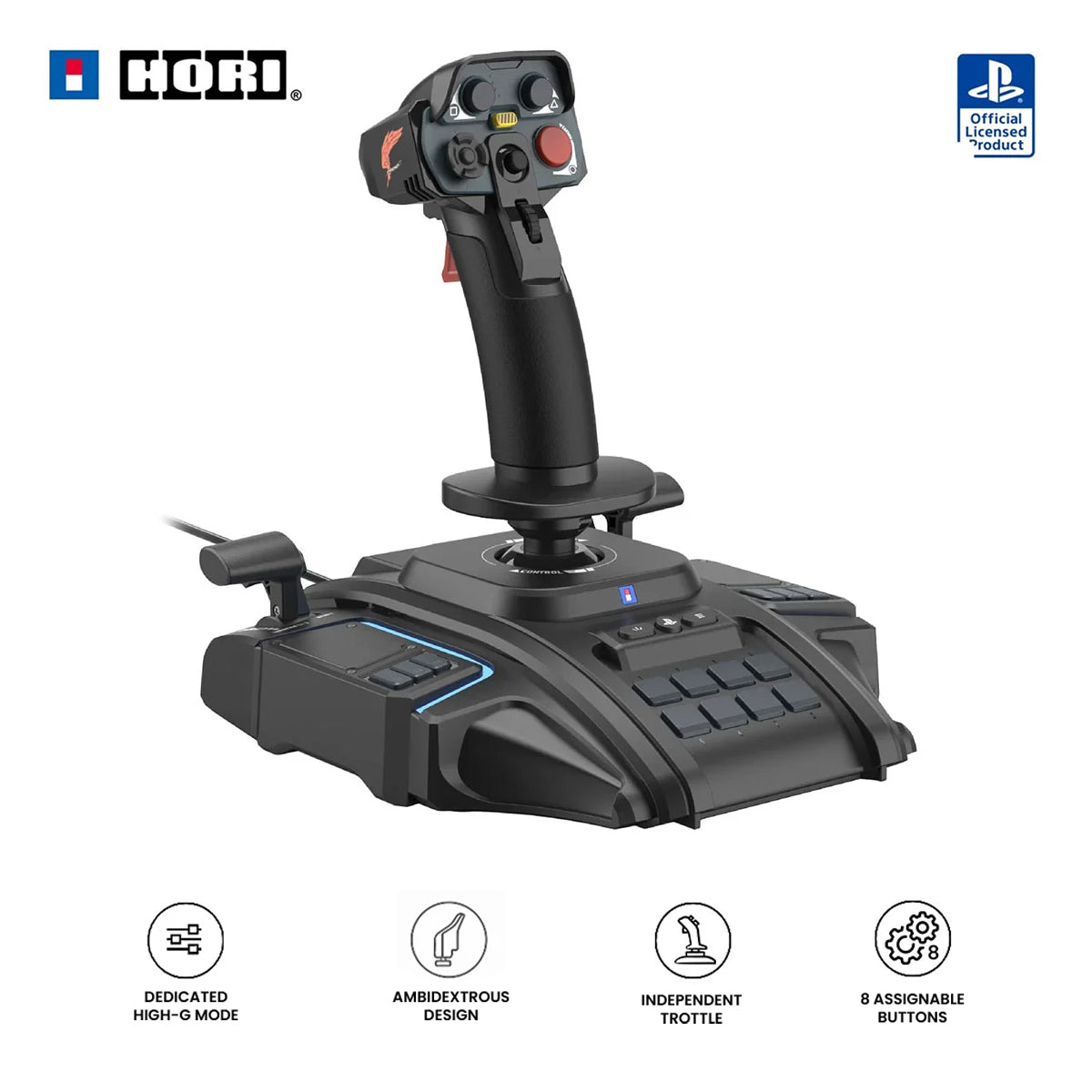 Hori Ace Combat 8 Wings of Theve Flight Stick for PS5 / PS4 / PC (SPF-034A)