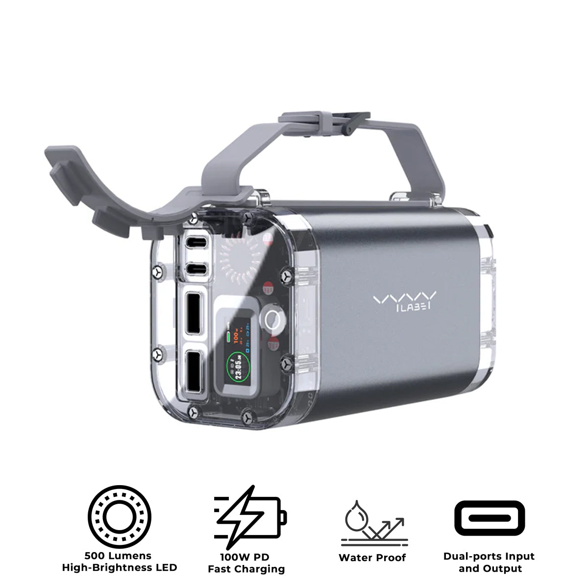 Vyvylabs P1 Outdoor Digital Display Mini Power Bank 40000mAh 100W