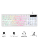 Ajazz AF98 Wired 97-Keys Membrane Keyboard (White)