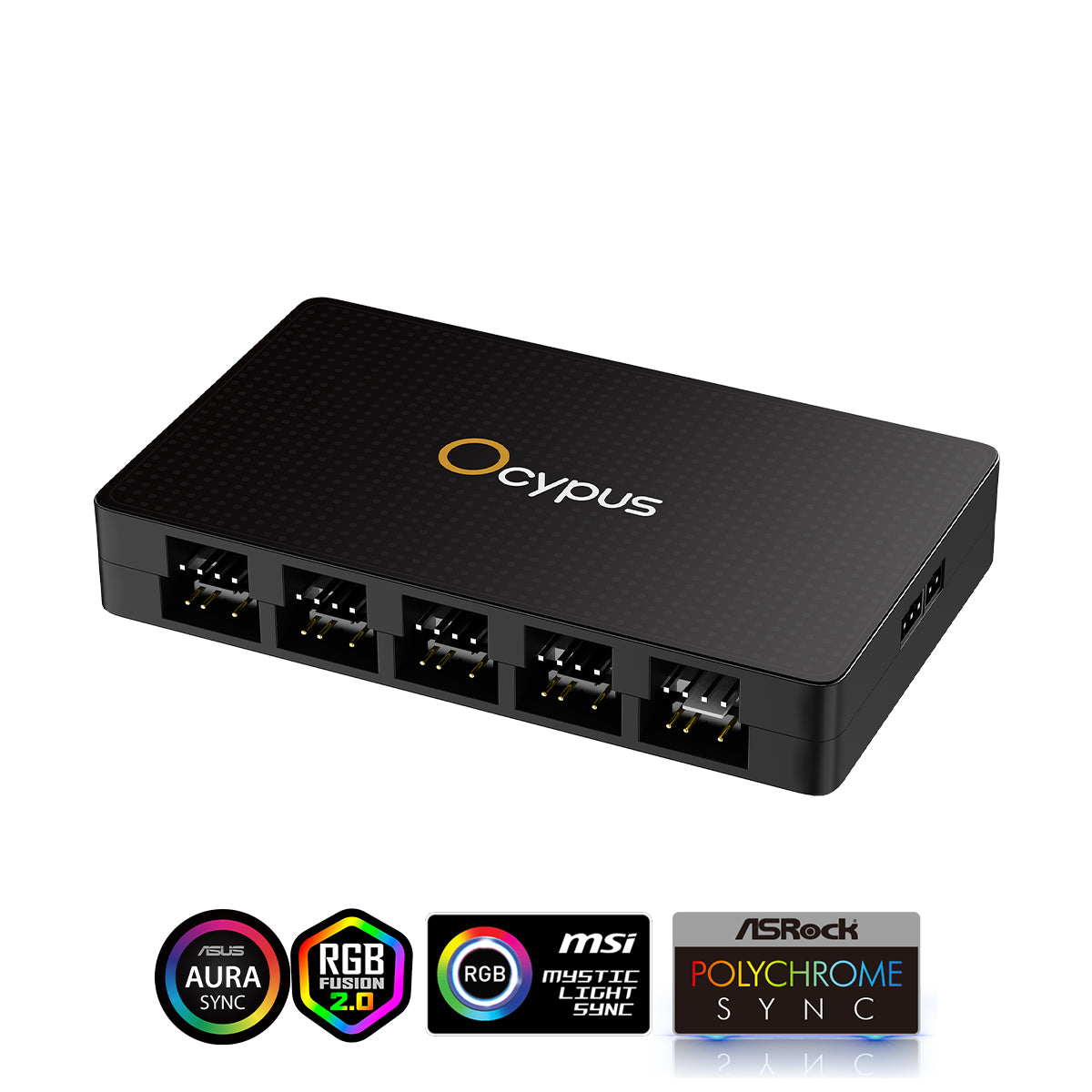 Ocypus Delta EH10 ARGB Lighting & Fan Speed Controller (Black) (Delta-EH10-BKN00XXX-GL)