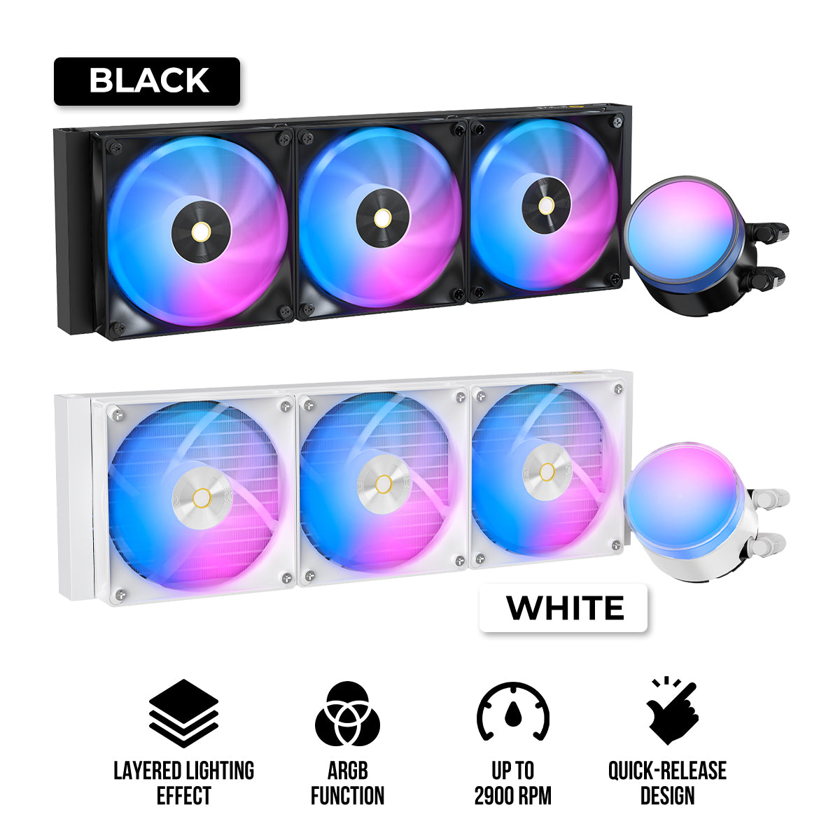 Ocypus Delta L36 ARGB V2 CPU Liquid Cooler