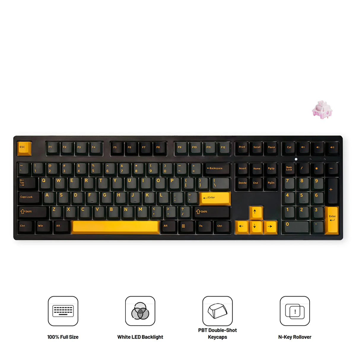 Akko Black & Gold 3108 V3 Wired Mechanical Keyboard