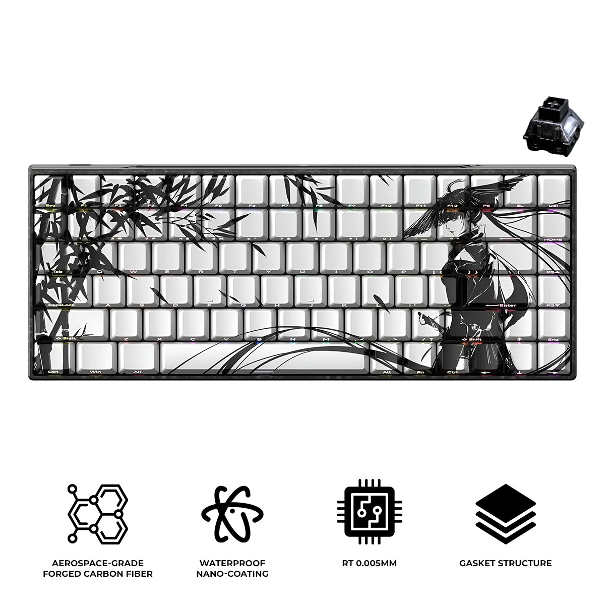 WLMouse YING75 Carbon Fiber Keyboard (Custom TTC)