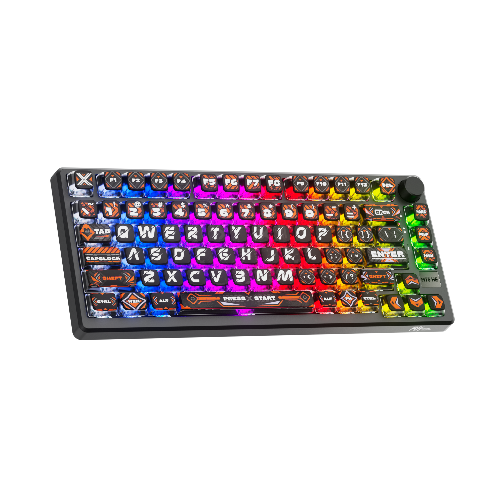 Royal Kludge RK-M75 HE Single-Mode RGB 81 Keys Hot-Swappable Mechanical Keyboard Hephaestus
