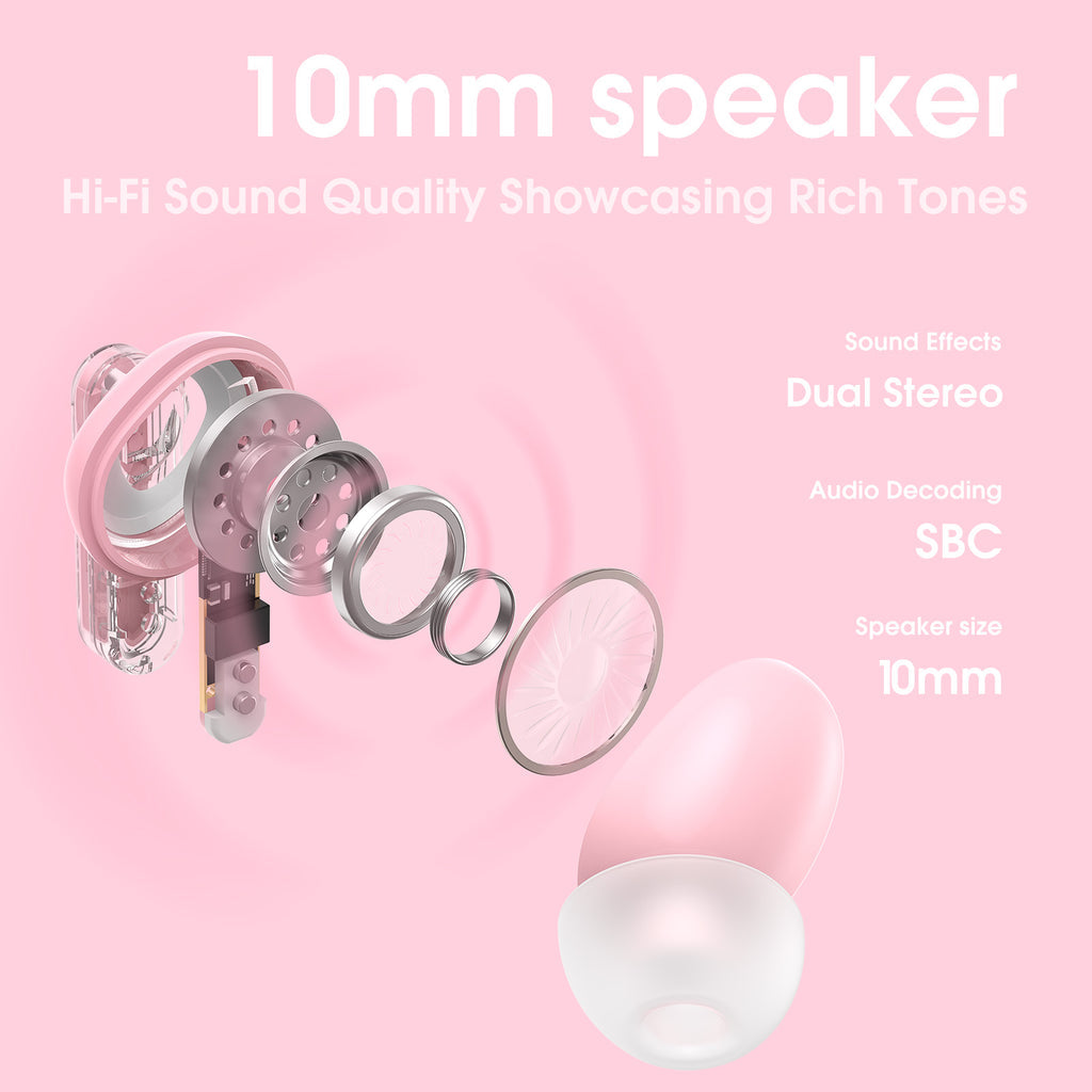 Onikuma T5 Trend Wireless Earphones With Hi-Fi Sound Quality & Noise Reduction