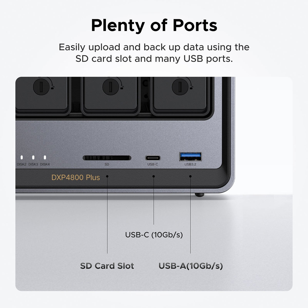 Ugreen NASync DXP4800 Plus 4-Bay NAS Diskless Personal Cloud Storage