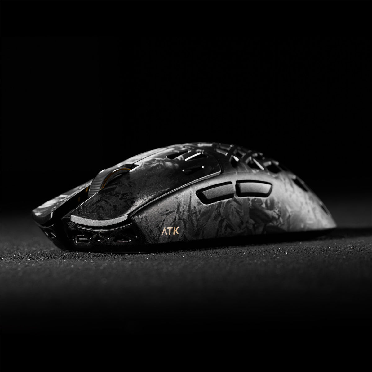 ATK Blazing Sky Ghost Ultimate Series Carbon Fiber Skeleton Gaming Mouse (Black)