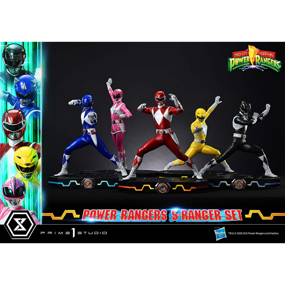 Premium Masterline Mighty Morphin Power Rangers: Power Rangers 5-Ranger Set