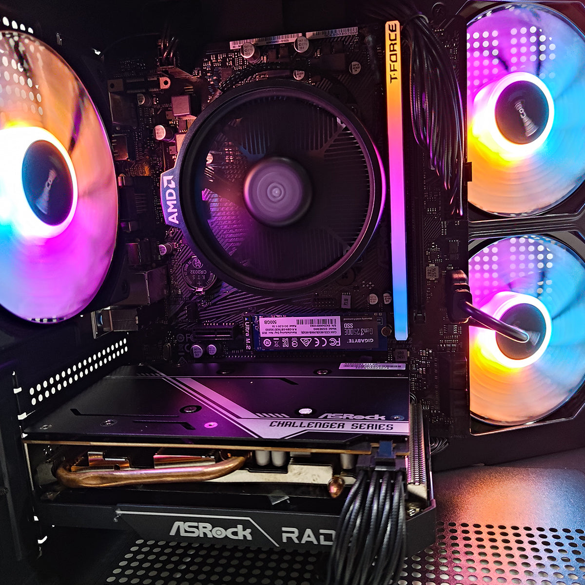 Alpha Apollo A275 Black Desktop Gaming PC | AMD Ryzen 5 5600XT | 8GB RAM | 500GB SSD | RX 6600 XT | Windows 11 Pro