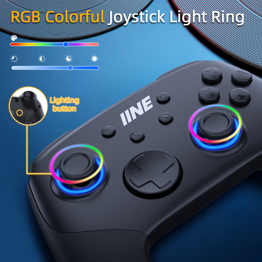 IINE Macro Programming Falcon Black Wireless Controller | DataBlitz