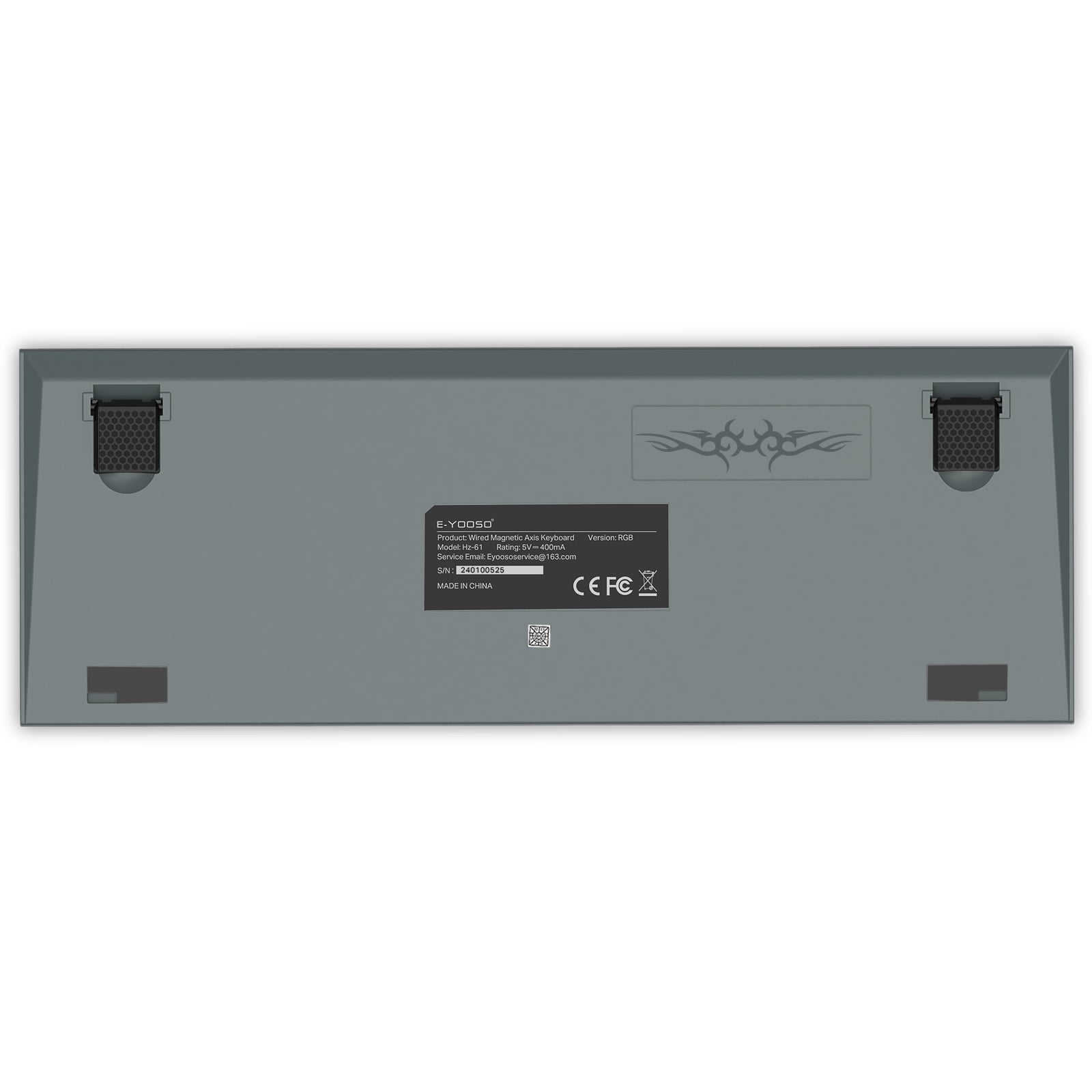 E-Yooso HZ-61 Mechanical Keyboard Gray/ Black