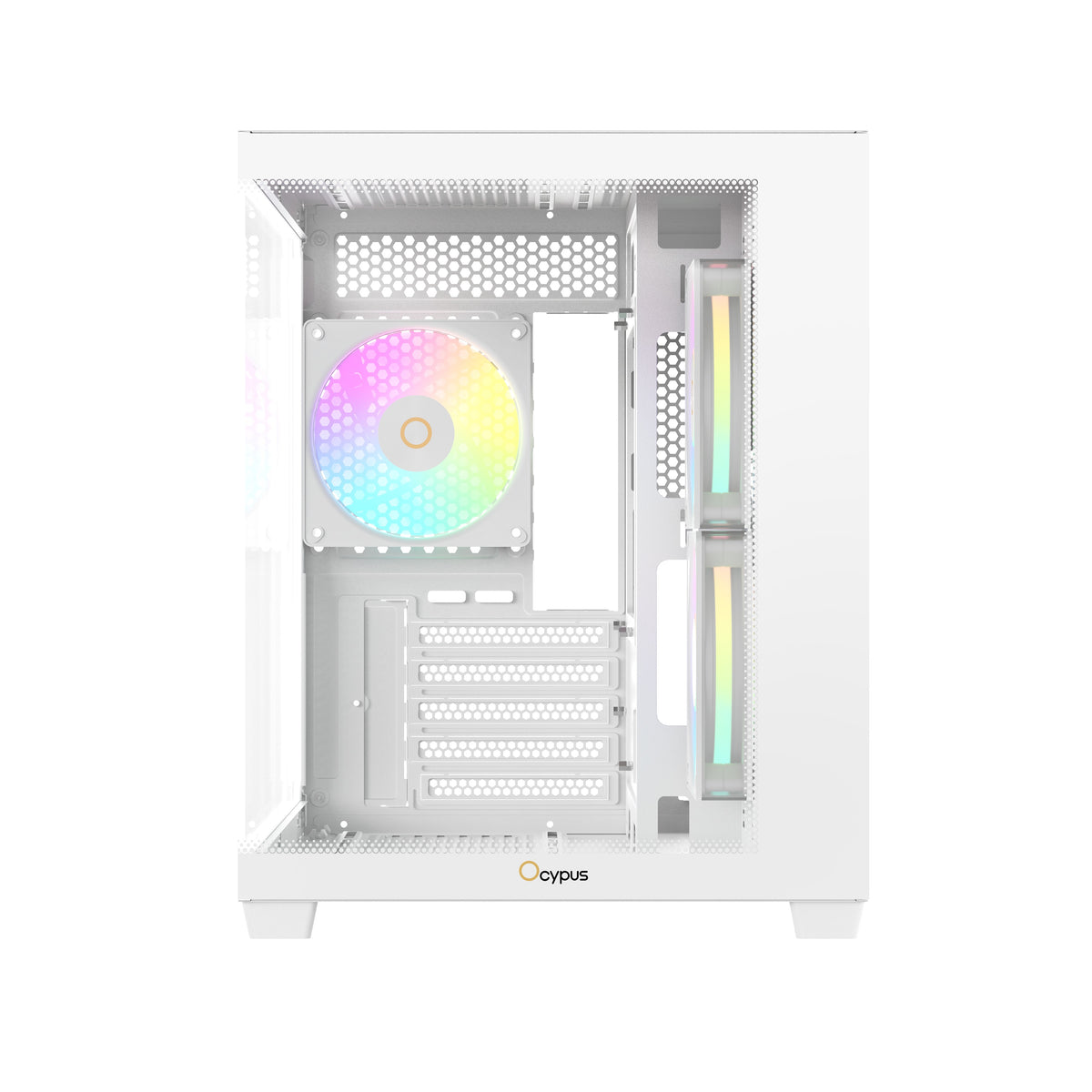 Ocypus Gamma C54 Mini-Tower Panoramic PC Case with ARGB Fans